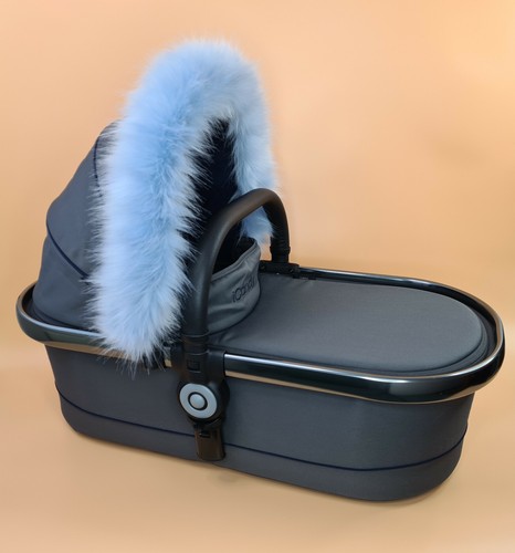 Luxury faux fur pram carrycot - luxury,