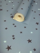 Midnight Blue Star Wallpaper - Shabby Chic Room - 11160101 - Kids Decor