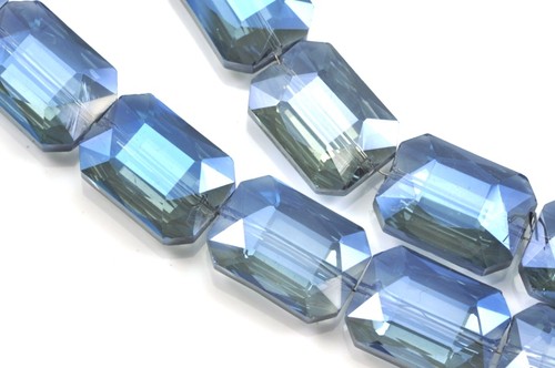 Large faceted rectangular - faceted,