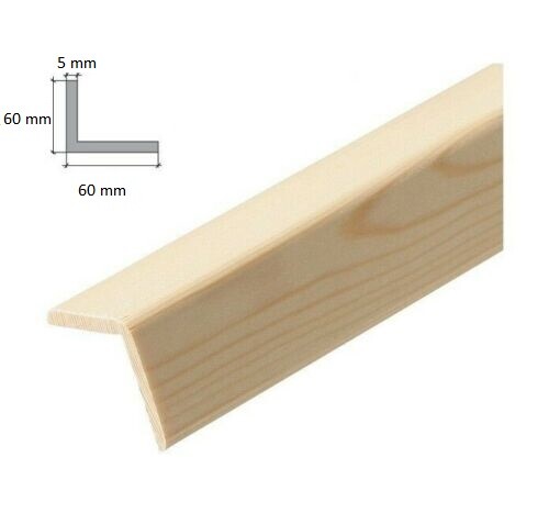 Pine corner trim angle - pine,