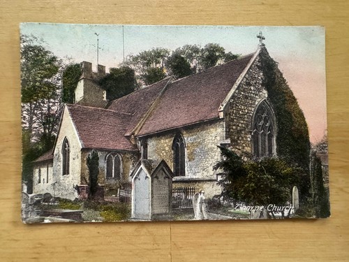 Postcard thorpe church - thorpe,