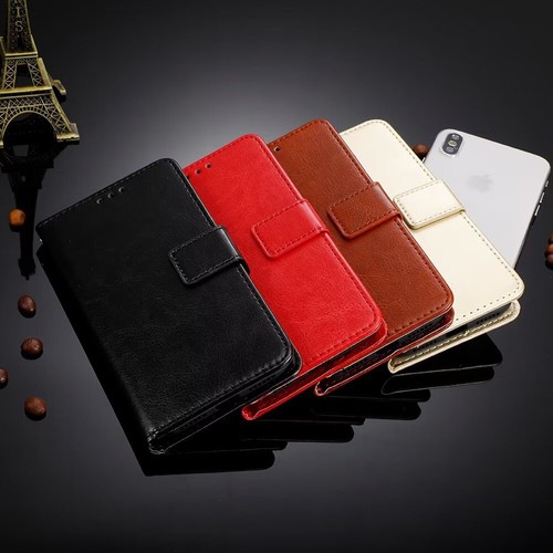 Leather wallet phone case - leather,