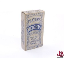 An old Players Weights cigarette box / packet / pack