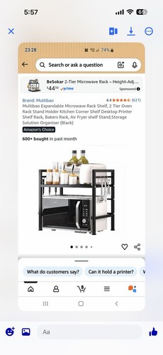Microwave oven rack - microwave, storage