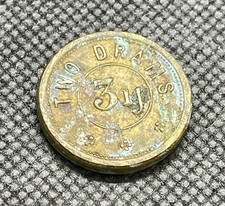 2 Two Dram Drachm Apothecary Weight with pouch