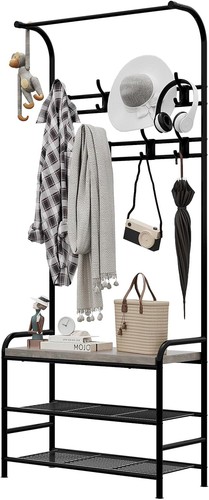 Coat rack with - in,