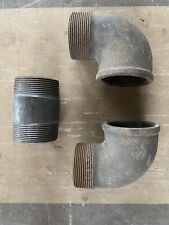 2 Inch malleable iron pipe fittings. 2 Male/female Elbows And One Union