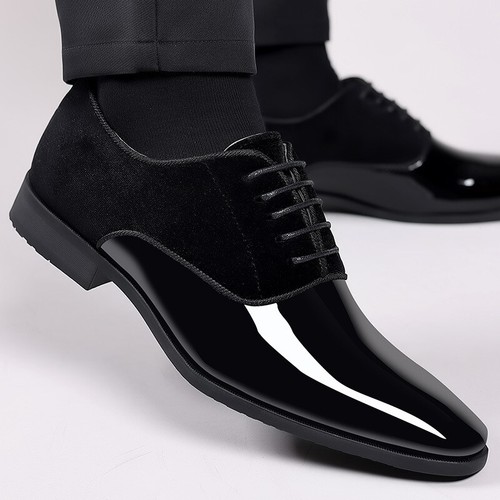 Men patent faux leather - faux,