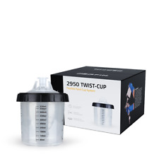 Silco Paint  50 Cup System pps Disposable Lids & Liners Spray Gun Full Kit 600ml