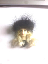 Vintage lady face mink - lady,