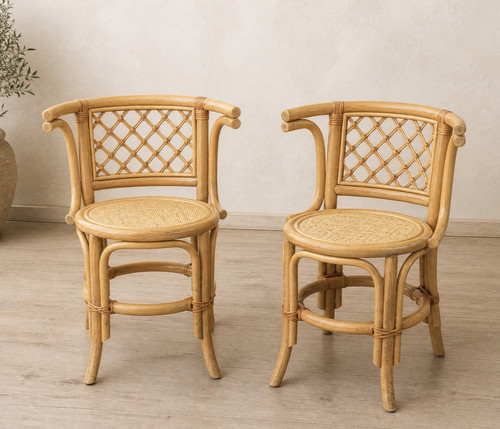 Boho armchairs pair - boho,