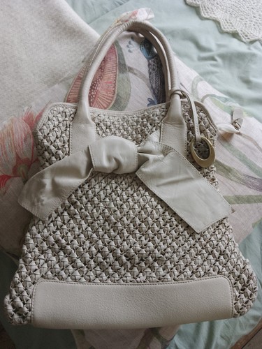 John rocha cream leather - rocha,