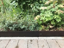 Garden Lawn Edging Metal Border Edge Kit Raised Flower Bed Path Edging Set of 3