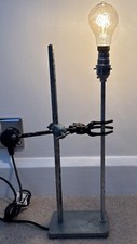 Steampunk Lamp Made From Laboratory Parts 16” Tall B22 All Tested Ideal Mancave