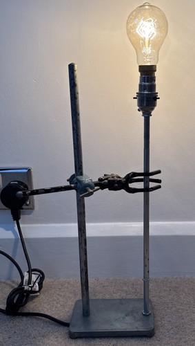 Steampunk lamp made from - lamp,