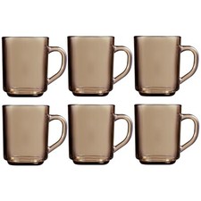 6 XGlass Mugs Smoke Mug Brown