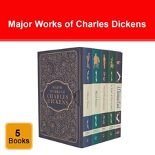 Major Works of Charles Dickens 5 Books Deluxe Hardback Set A Christmas Carol