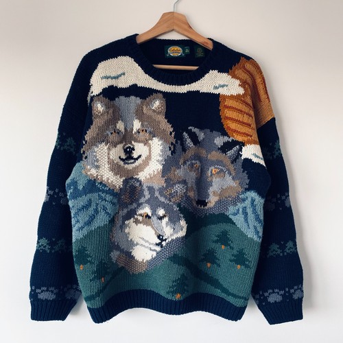 Vintage cabela wolf - cabela’s, knit