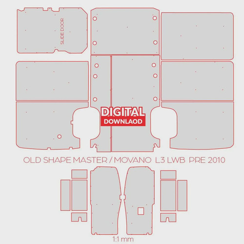 Vauxhall movano lwb dxf files - vauxhall,