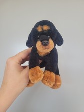 Suki Yomiko Classics Black Brown Tan Rocky Rottweiler Soft Toy Small