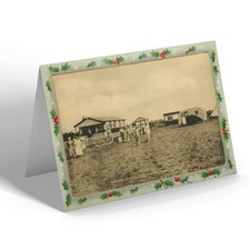 XMAS NOTELET - Vintage Lincolnshire - Caravan Corner Duncannon Camp Ingoldmells