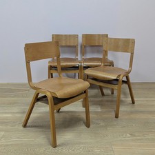 Set of Four 1970s Plywood