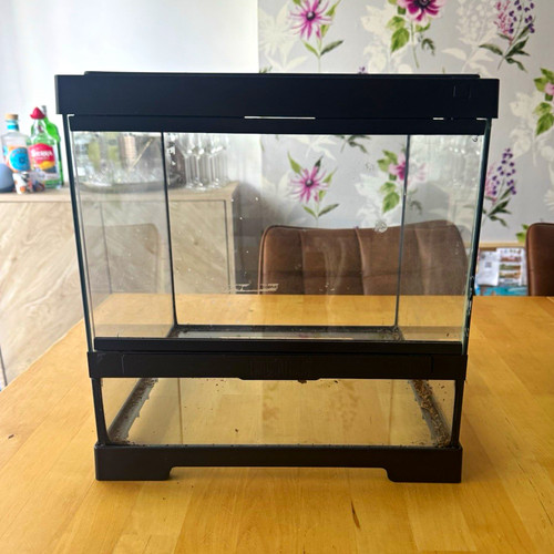 Glass reptile terrarium tank - glass,