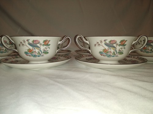 Wedgwood kutani crane set - set, 8