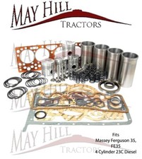 Engine Rebuild Kit c/w Valve Set for Massey Ferguson 35 (23C) 4cyl Diesel
