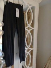 Zara Exclusive Butter Soft Leather Look  Low Rise Leggings With Seam Detail XL
