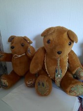 Two vintage bears soft toys