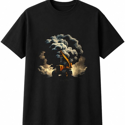 Detailed digger retro - retro, mens