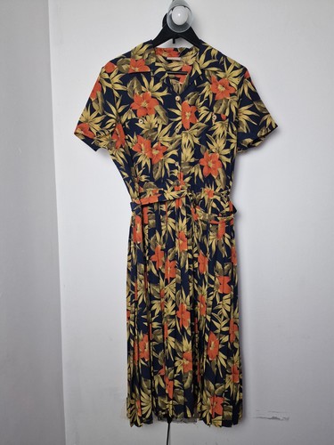 Eastex floral pleated - , midi