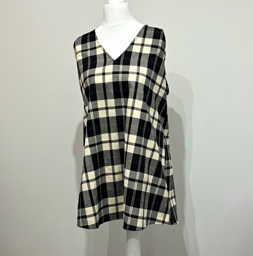 Monki black beige plaid - beige,