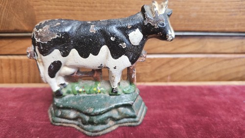 Vintage cast iron dairy cow - cast,