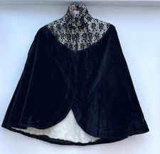 Antique Edwardian Black Cotton