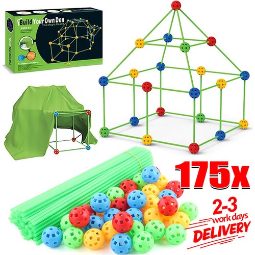 175pcs kids construction fort - 175pcs,
