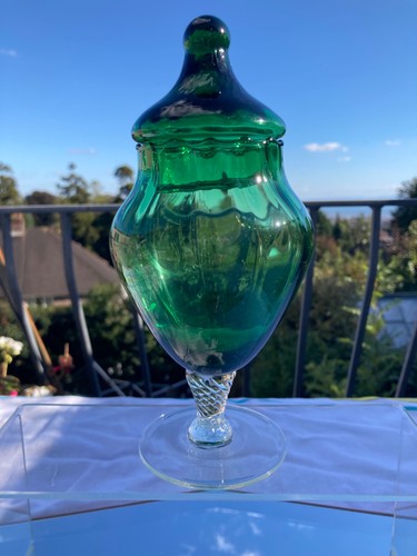 Vtg mcm emerald green empoli - ,