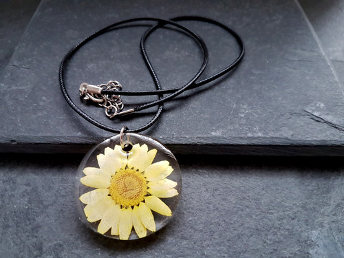 Handmade real yellow flower - real,