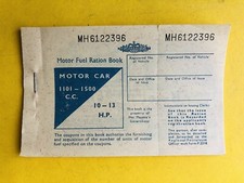 1957 UK Motor Fuel Ration Book