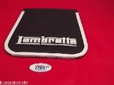 Lambretta Mudflap Embossed Logo Black White Quality Exclusive 003307