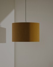 M&S Velvet Ochre Lamp Shade 