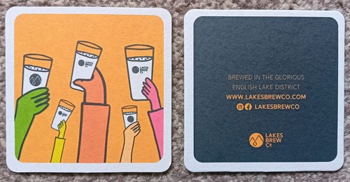 Lakes brewery beer mat - lakes, co.