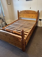Solid Pine Double Bed Frame