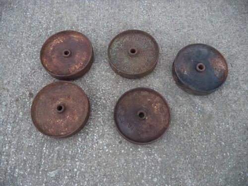 Cast iron wheels stationary - iron,