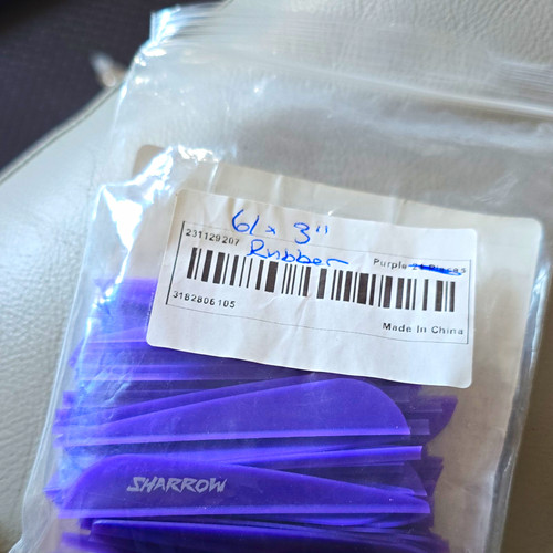 Sharrow plastic rubber - 3", plastic/rubber