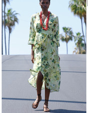 Zara Floral Long Dress Small