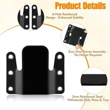 1 pair Durable Furniture Connector Bracket Sectional Sofa Clips  Living Room