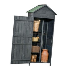 Wooden outdoor deck box - outdoor,