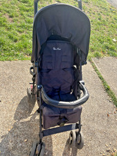 Silver Cross reflex foldable Stroller - Black (with rain cover)